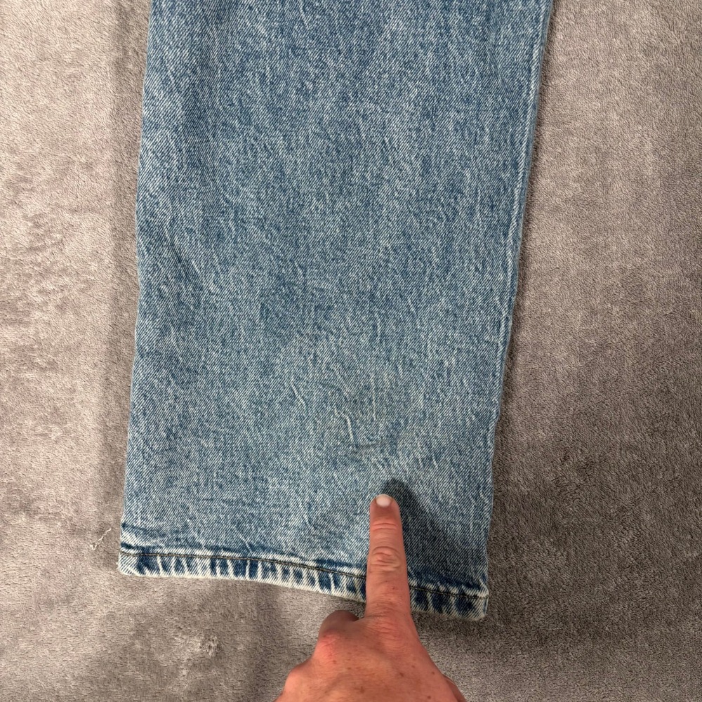 Lucky Brand Easy Rider Mid Rise Boot Jeans Women Fit 35x31 Light Wash Distressed - Picture 8 of 16